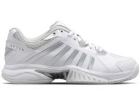 K-Swiss Womens Receiver V Tennis Shoe, White Vapor Blue Silver, 6 UK