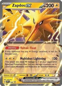 Pokemon - Zapdos ex SVP 049 - Pokemon 151 Black Star Promo - Holo Foil - Single Card