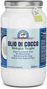 Exponatura Olio di Cocco Biologico Certificato: Fonte di Benessere e Bellezza Naturale e Sostenibile. Puro - Vergine - Crudo Spremuto a Freddo -1000ml
