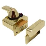 Yale P-BS1-BLX-PB-60 - BS1 British Standard Nightlatch - 60mm - Brass Finish - High Security Approved by Insurance Companies