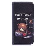 Huawei P30 Lite Case, PU Leather Wallet Phone Case Flip TPU Shockproof Shell Slim Fit Protective Cover for Huawei P30 Lite with Card Holder Magnetic Closure Folio Stand - Bear