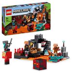 LEGO 21185 Minecraft The Nether Bastion Set, Battle Action Toy with Mob, Piglin Brute & Strider Figures, for Kids, Boys and Girls Age 8 Plus