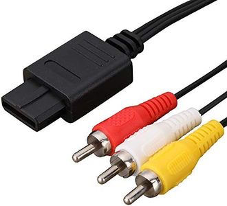 AV Cable Composite Video Cord Compatible with Nintendo 64/N64/GameCube/Super Nintendo SNES TV Game(6 Feet)