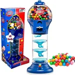 PlayO 18" Big Spiral Gumball Machine Toy - includes Aprox 113 Gum Balls - Kids Dubble Bubble Twirling Style Candy Dispenser - Birthday Parties, Novelties, Party Favors and Supplies