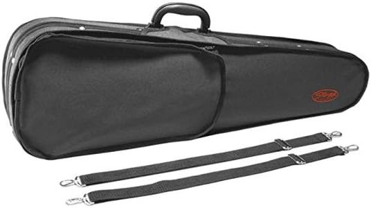 Stagg HVB3 Light Weight Violin Shaped Soft Case for 3/4-Size Violin with Adjustable Shoulder Straps - Black