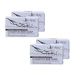 Wild Ideas Activated Charcoal & Lavender Shampoo Bar - Set of 4 - Each 100g