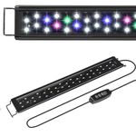 AQUANEAT LED Aquarium Light, Full Spectrum, Adjustable, with Built-in Timer for 18-24 Inch Water Fish Tank Light Multi-Color