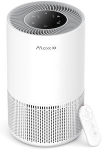 Maxcio Air Purifier for Bedroom Home, HEPA Filter with 3 Stage Filter for 99.98% of Pollen, Dust, Mould, Pet Dander, Quiet 22dB Sleep Mode, Touch or Remote Control, 3 Speed & Timer, Child Lock