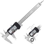 SNE ADORIC Digital Caliper, Electronic Digital Caliper Stainless Steel Body with Large LCD Screen | 0-6 Inches | Inch/Fractions/Millimeter Conversion