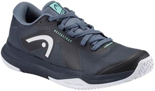 HEAD Junior Sprint Pro 4.0 Tennis Shoe - Lightweight Breathable All-Court Performance Shoe for Juniors, Tennis, Padel & Pickleball, Blueberry/Teal, 4 Big Kid