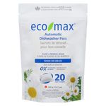 Eco-Max Hypoallergenic Automatic Dishwasher Pacs 20 count, Scent Free