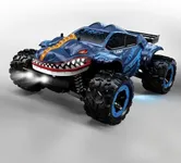 DEERC 9308E 1:16 Fast RC Cars for Boys Age 8-12 RC Monster Truck 40 KPH,All Terrain 4WD High Speed Dinosaur Truck 2 Car Shell,2.4Ghz Off-Road Remote Control Cars with 2 Batteries, Toy Gift for Kids