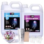 LET'S RESIN Resin Epoxy Kit, 1.5 Gallon/5.6L Bubble Free & Crystal Clear Epoxy Resin Supplies with Measuring Cups, Stir Stick, Gloves, Clear Resin for Mould Casting, Table Top, Jewelry, Art, Craft