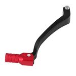 F FIERCE CYCLE 0.39Inch Motorbike Shift Lever Folding Gear Shifter Black and Red