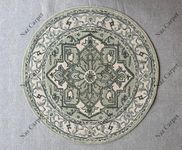 Naz Carpet Area Rug - 8' x 8' Round, Multi Traditional Round Design,Unique Carpet,Handmade Wool, for The Living Room, Bedroom, Dining Room & Home Décor