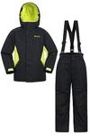 Mountain Warehouse Kids Ski Jacket & Pants set– Boys & Girls Snowsuit Black Kids 11-12 Yrs (140-152 cm)