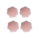 Kibon Silicone Nipple Covers, Reusable Adhesive Silicone Pasties Breast Petals, 2 Pair Flower Shape