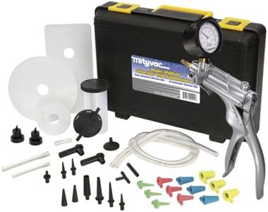 Mityvac MV8500 Silverline Elite Automotive Brake/Clutch Bleeding, Diesel Fuel Priming and Vacuum/Pressure Testing Kit, Ergonomic Design, Zinc-Aluminum Die Cast, MV8510 Pump, 4.5oz Fluid Reservoir