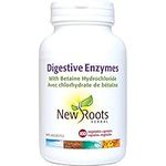 New Roots Herbal - Digestive Enzymes, With HCL (Betaine Hydrochloride), 100 Capsules - Digestive Enzymes for Men & Women - Gas & Bloating Relief - Stomach Gas Relief & Bloating - Enzymes for Digestion