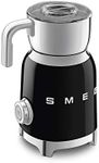 SMEG MFF01BLEU Milk frother, 18/10 Steel, Black