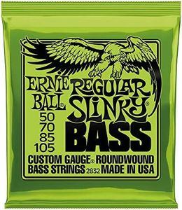 Ernie Ball Regular Slinky Nickel Wound Bass Guitar Strings, 50-105 Gauge (P02832)