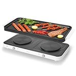 AEWHALE 2-in-1 Electric Griddle & C