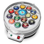 ASPARITOOL Billiard Ball Cleaning Machine Pool Ball Polishing Washing Machine Billiards Balls Cleaner Polisher, 110V 180W