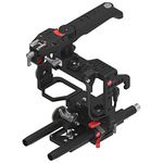 JTZ DP30 Camera Cage with 15mm Rail Rod Quick Release Baseplate Rig and Top Handle for SONY A7,A7II,A7R,A7RII,A7S,A7SII DSLR Camera