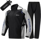 Oumurs Motorcycle Rain Suit For Men & Women Waterproof Motorcycle Rain Gear Fishing Riding Golf Working Bike Hunting Camping Rain Coat, Lightweight Nylon Reflective Rain Jacket Rain Pants