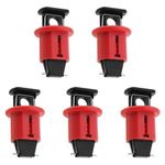EMSea 5 pcs Lock Out MCB Circuit Breaker Device Push Pin Out Lock Industrial Grade Breaker Switch Lock for Electrical Lockout Loto Device