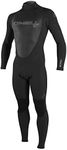 O'Neill Wetsuits Men's Epic 3/2mm Back Zip Full Wetsuit, Black/Black/Black, X-Large