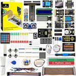 KEYESTUDIO Starter Kit for Raspberry Pi 4, Breadboard GPIO Kit for Raspberry 4B/3B/2B, Complete T-Type Breakout Borad, LCD, OLED Display for Raspberry Pi Beginner