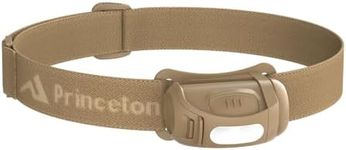 Princeton Tec Fred Headlamp 200 Lumens Dimmable Ultrabright White LED, IPX4 Water Resistance and 41 Hour Burn Time, Perfect for Hiking, Camping, Hunting, Fishing, and Safety Preparedness, Tan