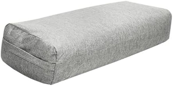 Tadill Yoga Bolster, Yoga Pillow, Yoga Bolster for Support, Easy to Clean Removable Cover for Women for Balancing with Grip Cushion, Gray