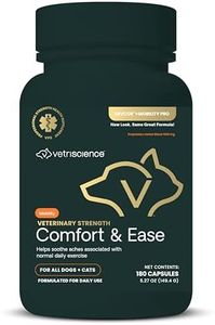 VetriScience Veterinary Strength Comfort & Ease Capsules - Mobility Supplement for Pets - Supports Aches from Normal Exercise - Joint Care for Dogs & Cats - 180 Count