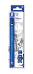 STAEDTLER 100-6H Mars Lumograph Graphite Pencils for Drawing & Sketching - 6H (Box of 12), grey