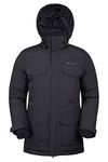 Mountain Warehouse Concord Extreme Mens Down Long Jacket - Waterproof Black XX-Small