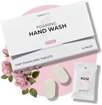 MAISONOVO 4 Pack Rose Scent Foaming Hand Soap Tablets