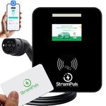StromPuls 22KW/11kW EV Charger, 32A, 3 Phase, 5m TPU Cable, Large Touch Screen, Adjustable Amps, Wi-FI, BT, RFID,Emergency Switch, OTA Update, IP65, Built-in RCD, 5 Years Warranty*