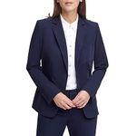 Tommy Hilfiger Women's Blazer Business Jacket with Flattering Fit and Single-Button Closure, Midnight, 16