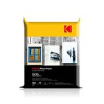 Kodak 180 GSM 4R (4x6) Glossy Photo Paper – Water Resistant, Pack of 100 sheets, Compatible with all Inkjet Printers