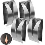 Self Adhesive Towel Hook Holder Grabber Stainless Steel Kitchen Dish Towel Hook Wall Mount Non Drilling Towel Hangers Rack Hand Towel Hook Tea Towel Holders for Bathroom Kitchen