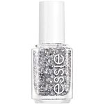 essie Nail Polish, Glossy Shine Silver Glitter, Set in Stones, 0.46 Ounce