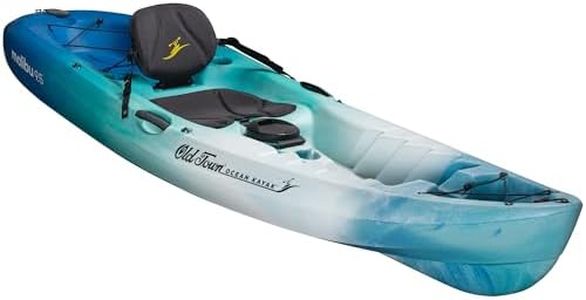 Old Town Ocean Kayak Malibu 9.5 Solo Sit-on-Top Recreational Paddle Kayak, 9 ft 5.04 in, Horizon