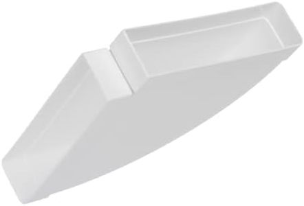 110x55mm Duct Connector - 90° Horizontal Elbow Bend - Rectangular Flat PVC Ducting