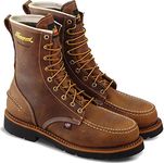 Thorogood 804-3898 Men's 1957 Series - 8" Moc Toe, MAXWear90 Waterproof Safety Toe Boot, Crazyhorse - 12 W US