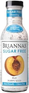 BRIANNAS - Sugar Free Rich Poppy Seed Dressing - Lower Calorie Salad Dressing made with Premium Ingredients - 12 oz. Bottle