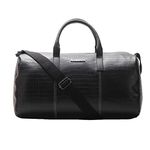 POLICE Croco Classy PT Black Duffle Bag for Men | Travel Luggage Bags