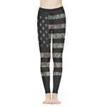 Xhuibop Women Yoga Pants Tummy Control Workout Leggings Stretch Fitness Tights Butt Lifting, Camo Hunting American Flag, X-Large