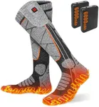 EIHBIEA Heated Socks, 5V 6000mAh Re